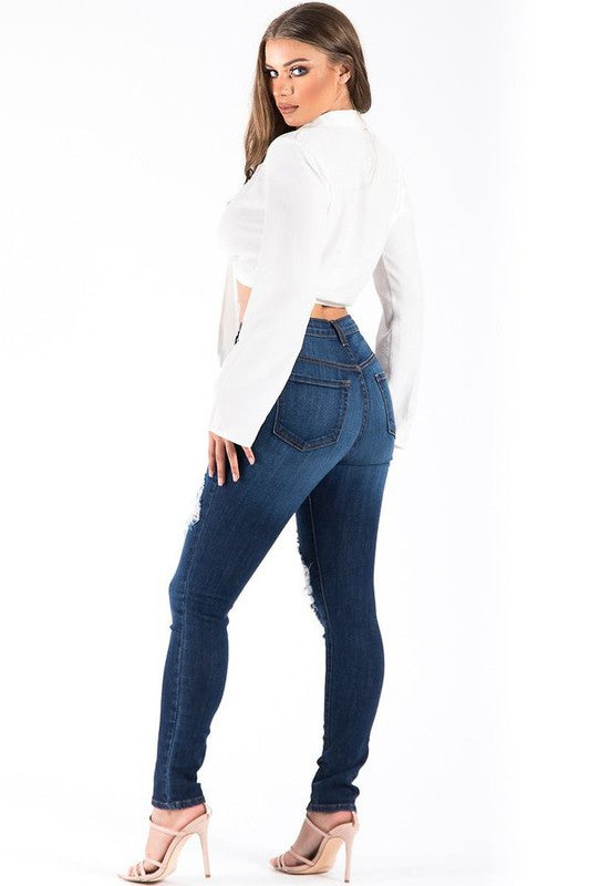 KYLIE SKINNY JEAN IN DARK WASH