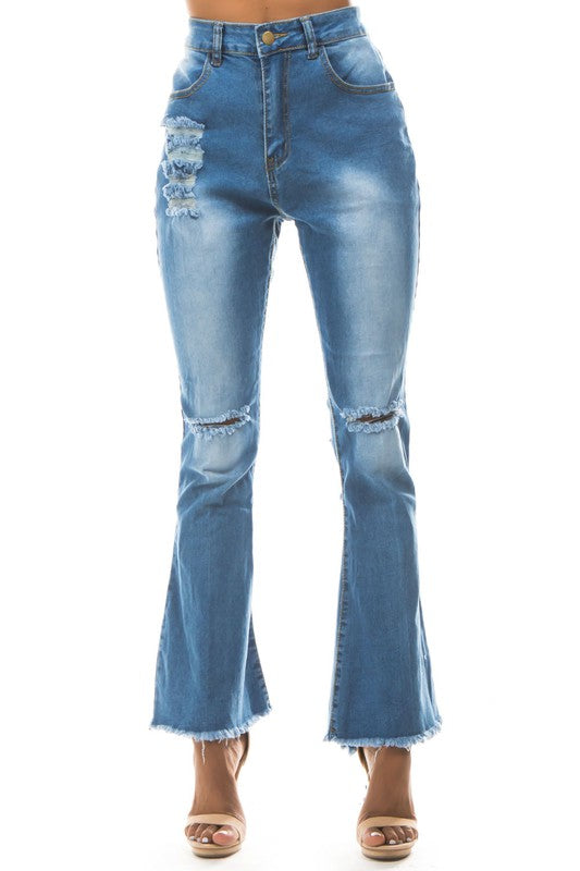 DENIM JEANS MULTI CUT