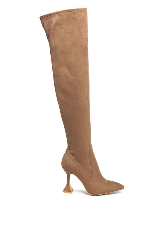 BRANDY OVER THE KNEE HIGH HEELED BOOTS