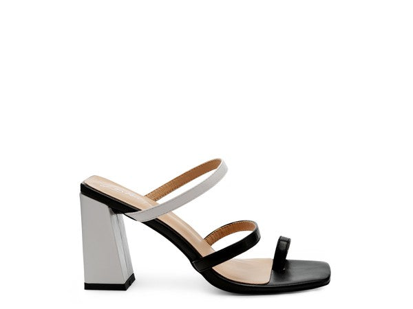 Marve Block Heel Thong Sandals