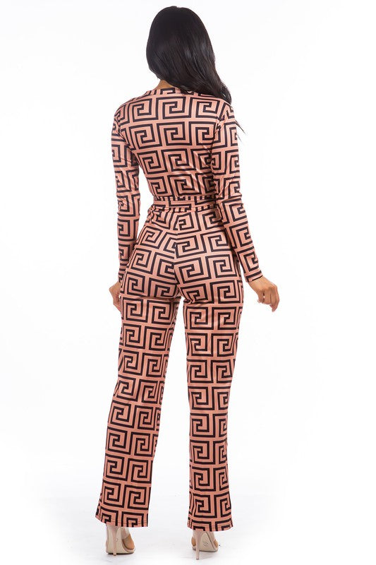 Chic Multi-Print Sexy Jumpsuit