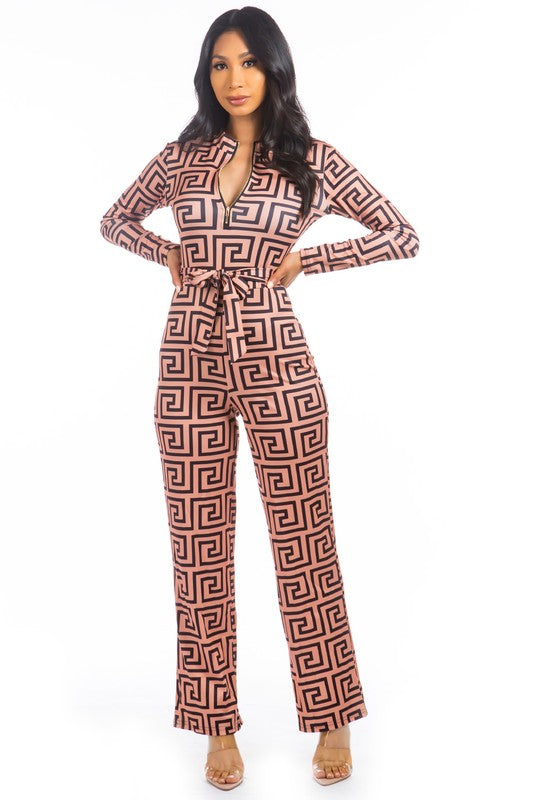 Chic Multi-Print Sexy Jumpsuit