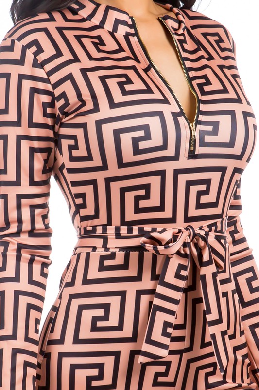 Chic Multi-Print Sexy Jumpsuit