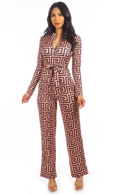 Chic Multi-Print Sexy Jumpsuit